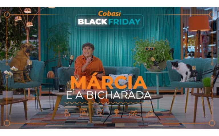 Cobasi traz Márcia Sensitiva em campanha para a Black Friday