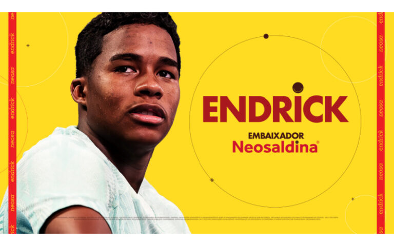 Endrick é o novo embaixador de Neosaldina
