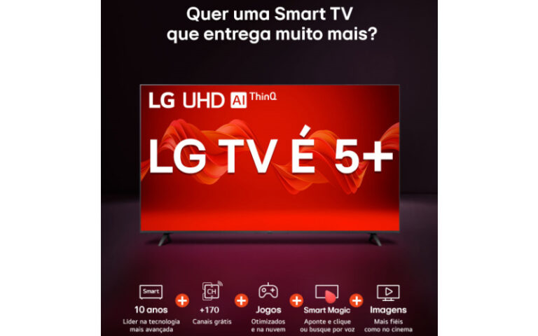 LG anuncia campanha LG TV é 5+ para destacar versatilidade