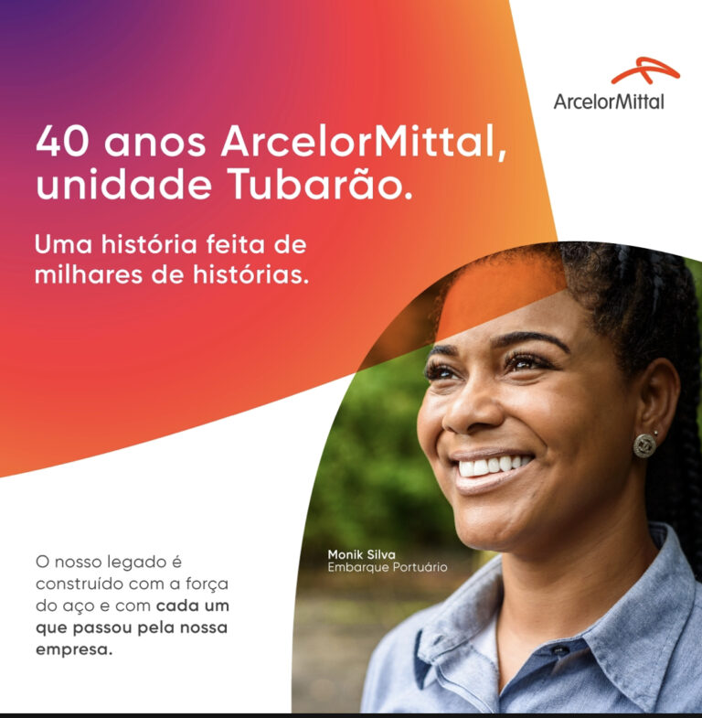 ArcelorMittal celebra 40 anos da unidade Tubarão em campanha