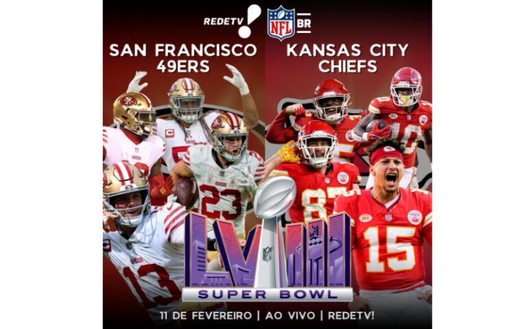 RedeTV! anuncia os patrocinadores do Super Bowl LVIII
