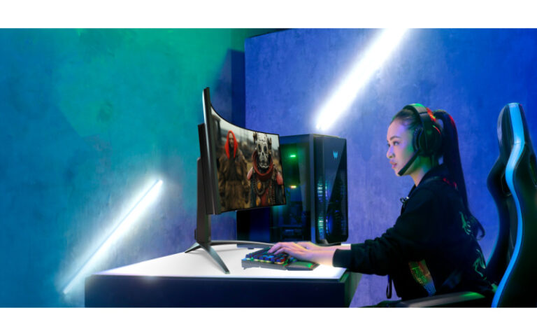 Acer lança monitores OLED e MiniLED curvos para gamers