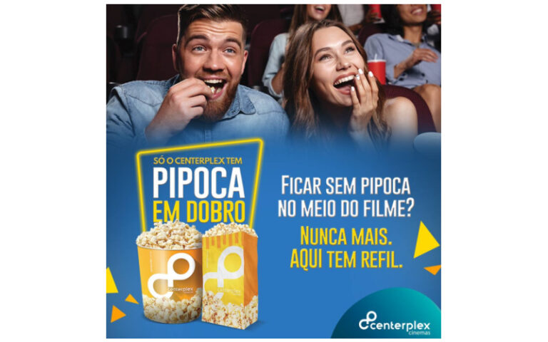 Centerplex Cinemas oferece “Pipoca em Dobro”