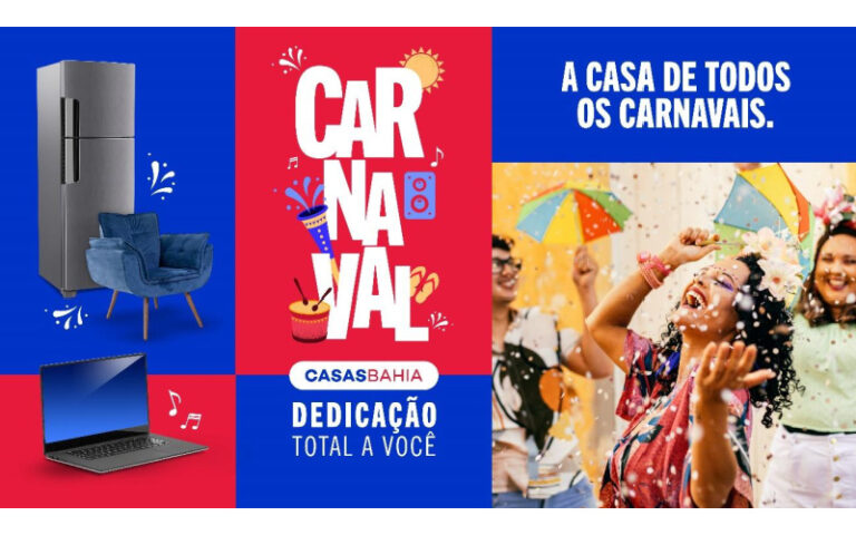 Casas Bahia estreia campanha de Carnaval com filme em TV
