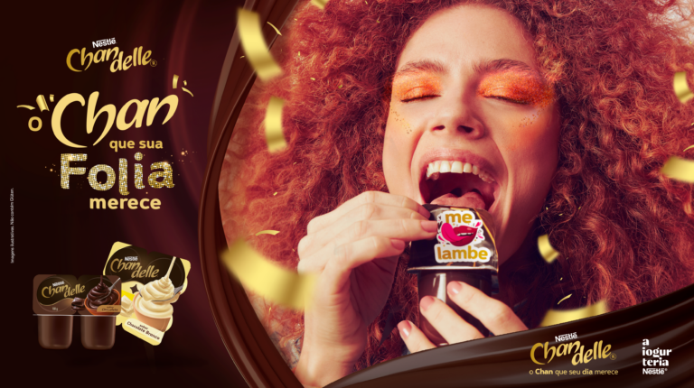 Chandelle desfila no Carnaval de São Paulo em campanha da Jüssi