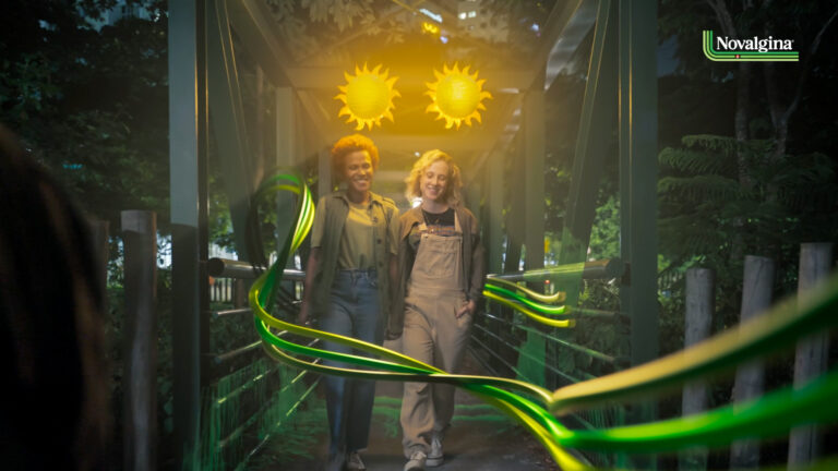 Novalgina apresenta nova campanha com visual moderno e o sol como elemento principal