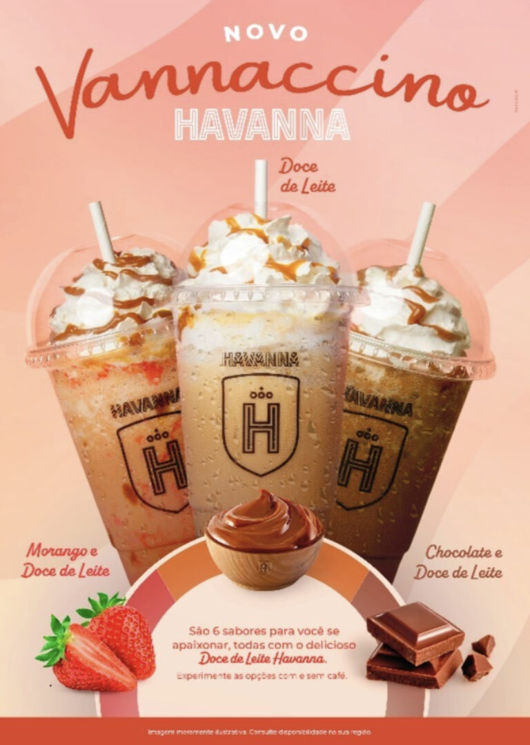 Havanna lança linha de bebidas Vannaccino com foco no público jovem