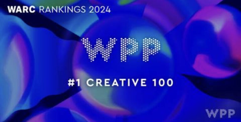 A WPP encabeça a lista Creative 100 da WARC pelo segundo ano consecutivo