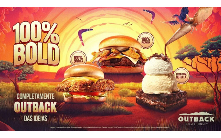100% Bold: Outback apresenta hambúrgueres inéditos