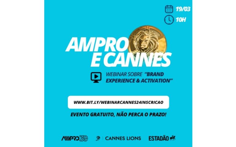 AMPRO e Cannes Lions realizarão um evento para oferecer insights