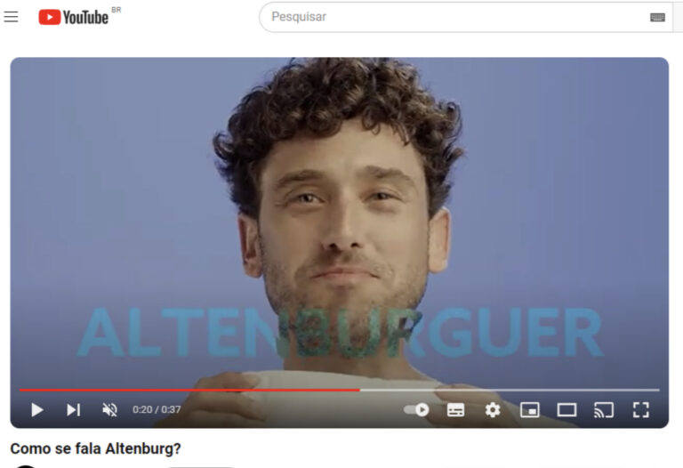 Altenburg inova com campanha de comunicação sobre a pronúncia do nome da marca