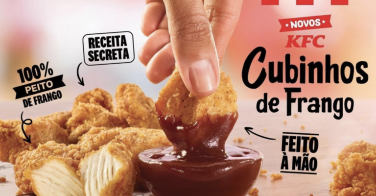 KFC amplia o cardápio e lança “Cubinhos de Frango”