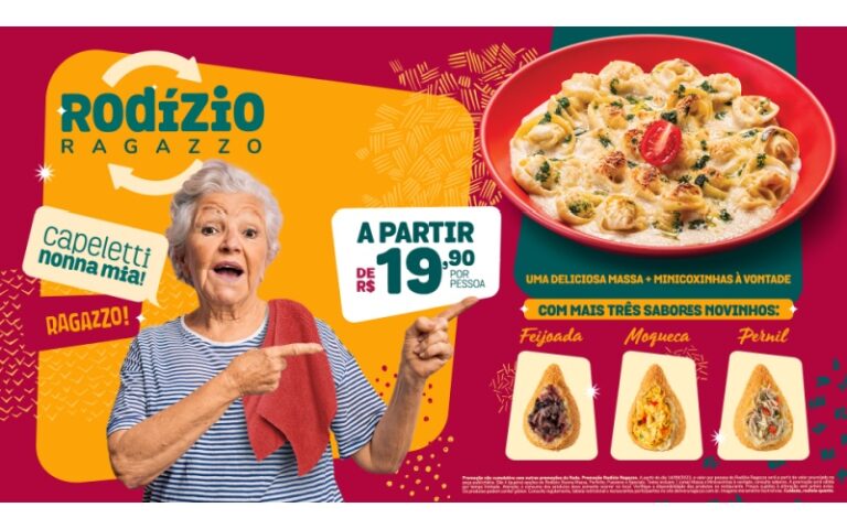 Ragazzo destaca pratos italianos em nova campanha para TV