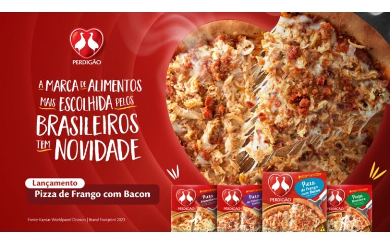 Perdigão lança Pizza de Frango com Bacon e Creme de Requeijão
