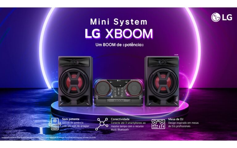 LG relança o Mini System LG XBOOM com grave potente