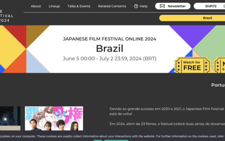 Festival de Cinema Japonês Online 2024 começa em 5 de junho