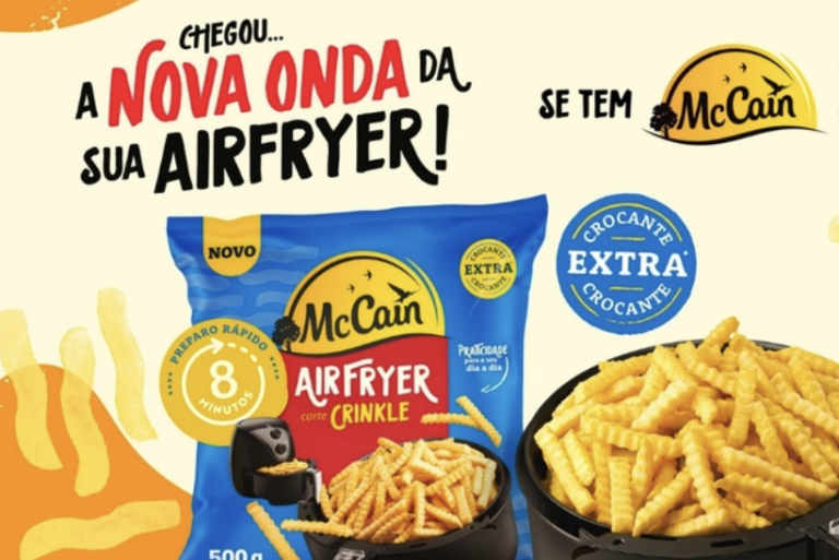 McCain apresenta sua nova batata: a McCain Airfryer Crinkle