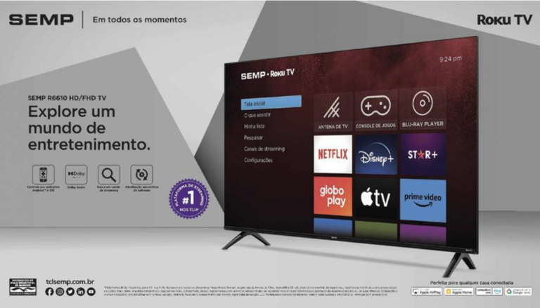 SEMP anuncia chegada da R6610, novo modelo de Roku TV