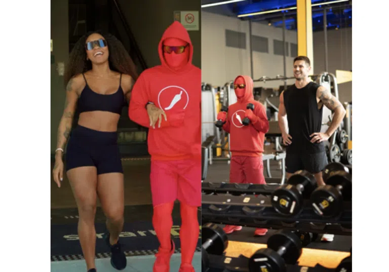 Chilli Beans realiza ação com Patrícia Ramos e Jonas  Sulzbach na Smart Fit