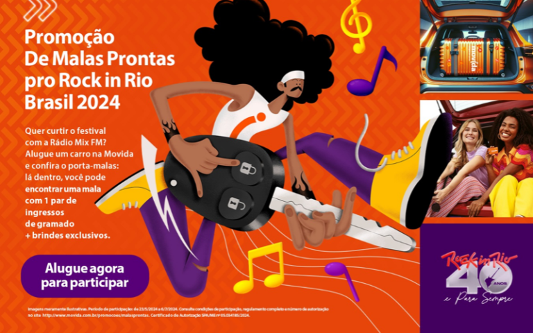 Movida lança promoção “De Malas Prontas pro Rock in Rio Brasil 2024”