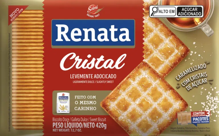 Selmi amplia a linha Renata com o lançamento do biscoito Cristal