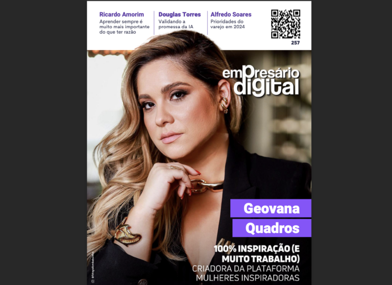 Revista Empresário Digital traz especial com Geovana Quadros