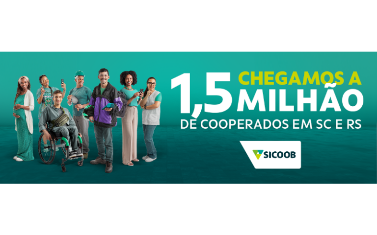 Sicoob SC/RS celebra celebra 1,5 milhão de cooperados