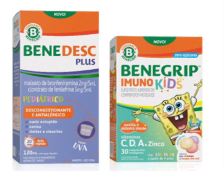 Benegrip lança Benedesc Plus e Benegrip Imuno Kids