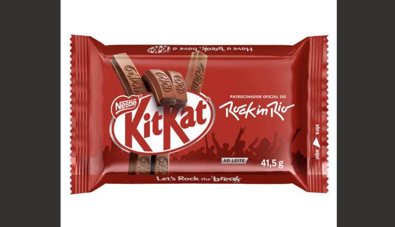 KITKAT homenageia Brasil em embalagem Rock in Rio 2024 