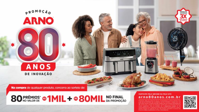 Arno celebra 80 anos com campanha que exalta inovação