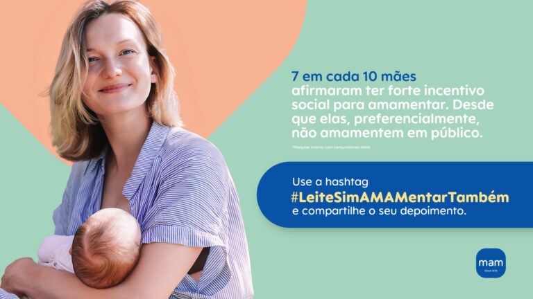 MAM Baby estimula mães a amamentar em locais públicos