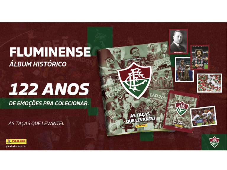 Panini apresenta novo álbum de figurinhas do Fluminense