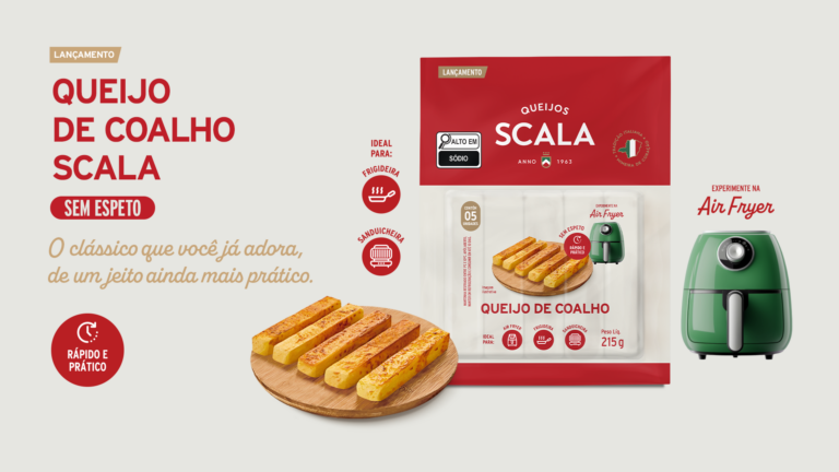 Laticínio Scala inova com o lançamento do queijo de coalho sem espeto