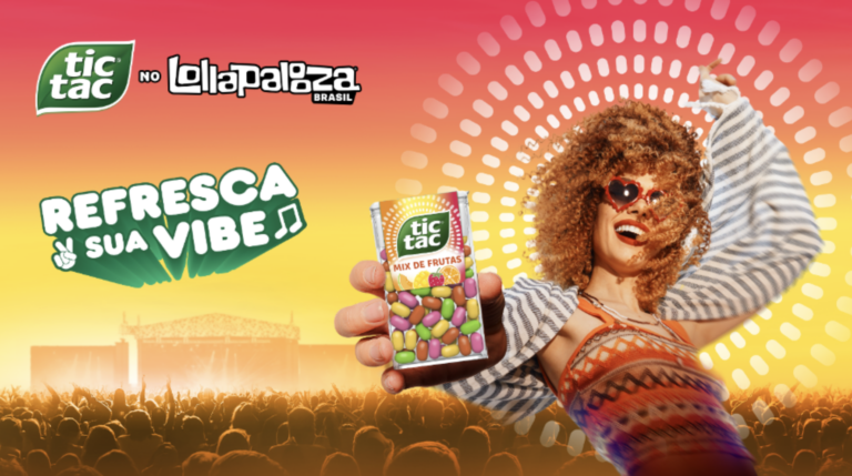 Tic Tac será a pastilha oficial do Lollapalooza Brasil 2025