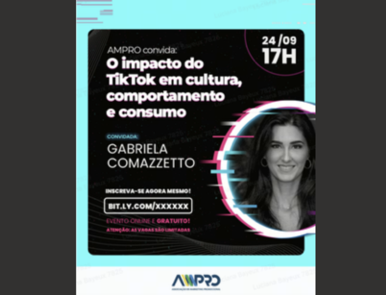 AMPRO promove evento online em parceria com TIK TOK