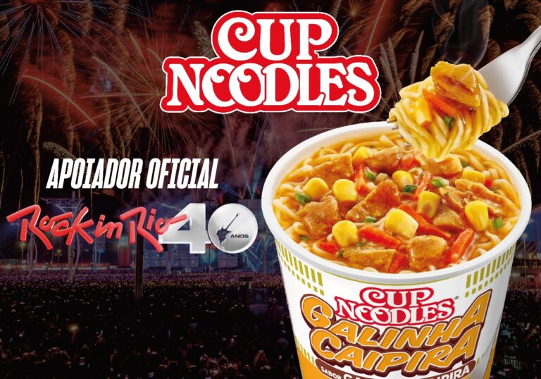 Cup Noodles é o macarrão instantâneo oficial do Rock in Rio Brasil 2024