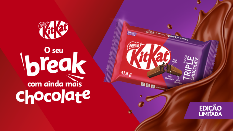 KITKAT continua inovando com o lançamento do Triple Chocolate