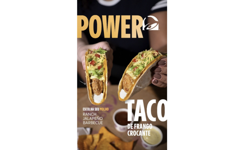 Taco Bell amplia linha Power Taco com sabor de Frango Crocante