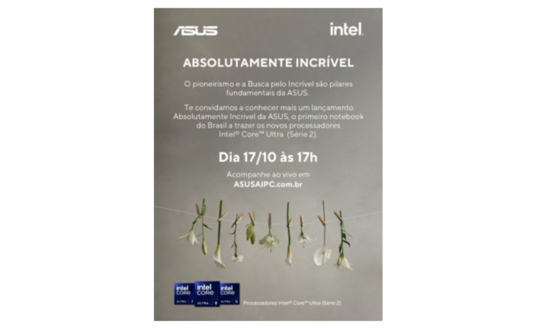 ASUS lança novos processadores Intel Core Ultra no Brasil