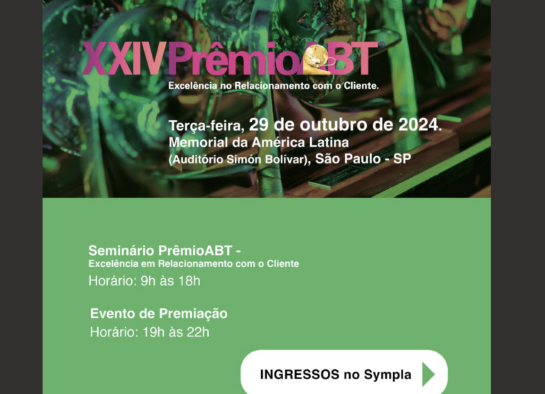 Participe do Grande PrêmioABT: Seminário e Entrega dos Troféus.