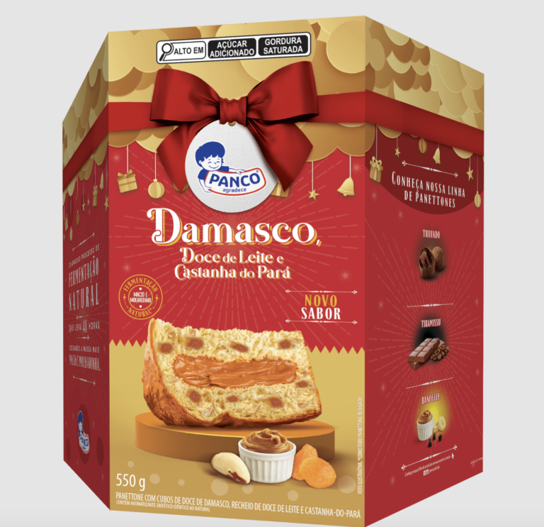 Panco lança panettone sabor Damasco, Doce de Leite e Castanha-do-Pará