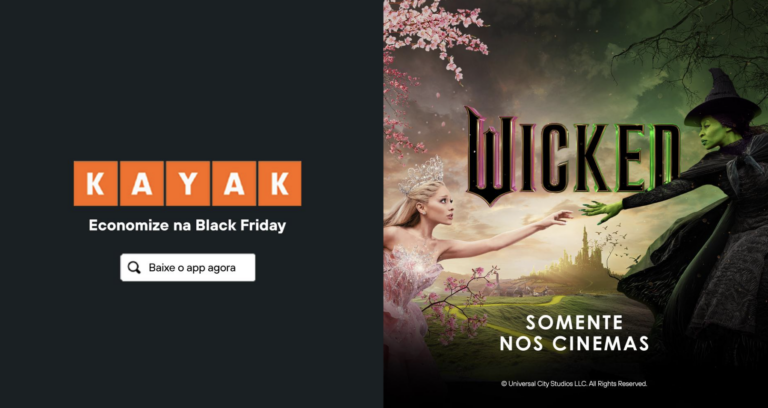 KAYAK se une a Wicked para campanha de Black Friday