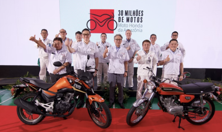 Moto Honda celebra o marco de 30 milhões de motocicletas produzidas