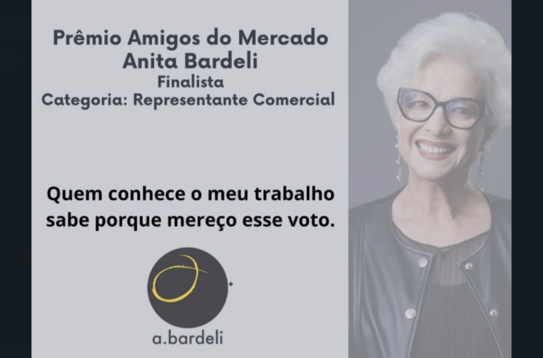 Anita Bardeli é Finalista do Prêmio Amigos do Mercado