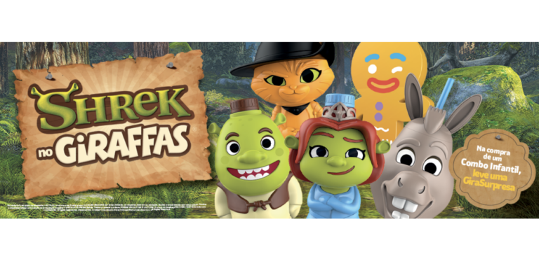 Giraffas e Shrek: Uma parceria mágica