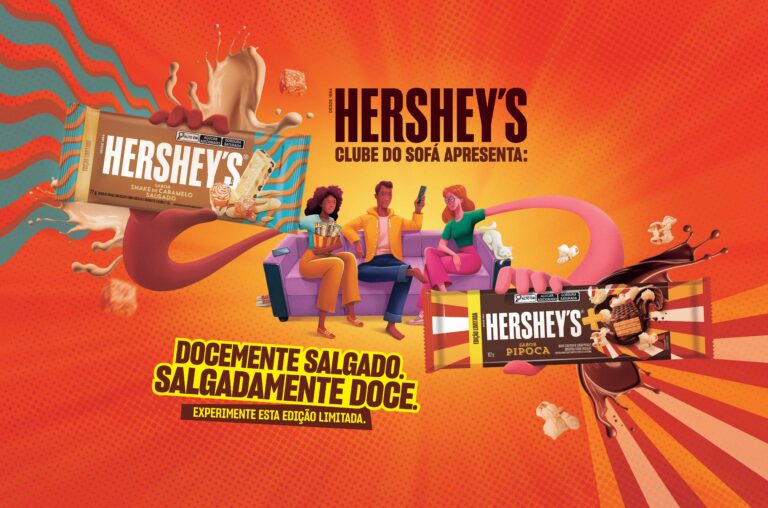 HERSHEY lança Wafer HERSHEY+ Pipoca e Barra HERSHEY’S Caramelo Salgado