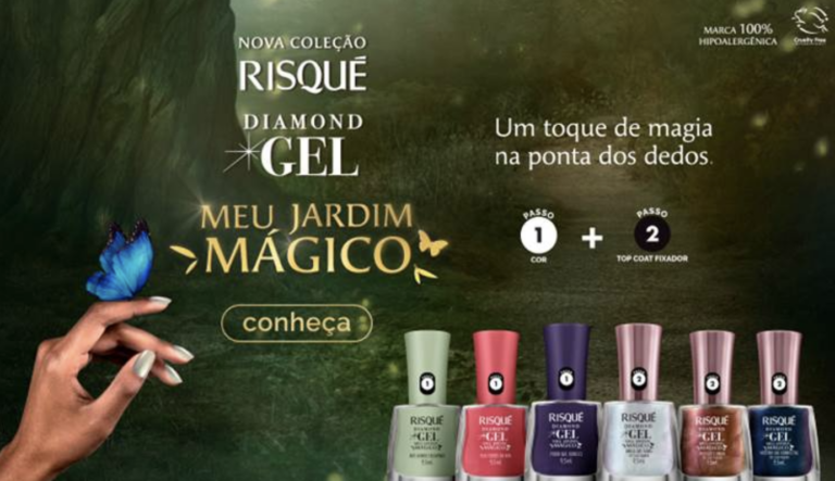 Coty apresenta Risqué Diamond Gel: Meu Jardim Mágico