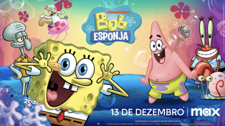 ‘Bob Esponja’ chega à Max em 13 de dezembro