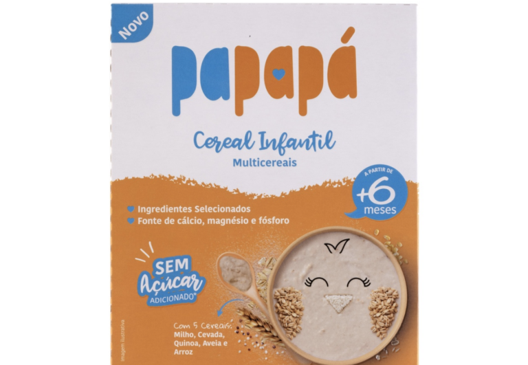 Papapá lança novo cereal infantil multicereais sem açúcar