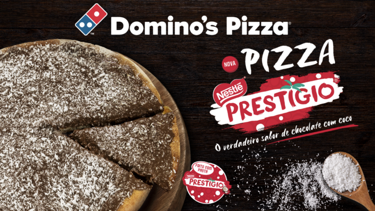 Domino’s lança nova Pizza Prestígio em parceria com a Nestlé